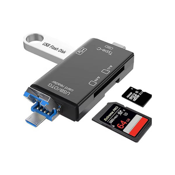 6 IN 1 OTG Card Reader Type-C/USB Port