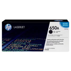 Original HP 650A Black Toner Cartridge (CE270A)