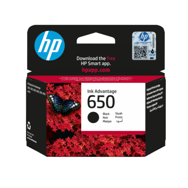 HP 650 Black Ink Cartridge (Standard)