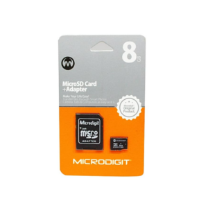8GB Microdigit Micro SD + Adapter