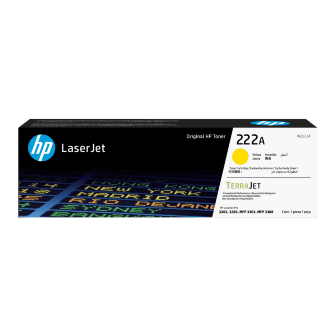 Original HP 222A Yellow Toner Cartridge (W2222A)