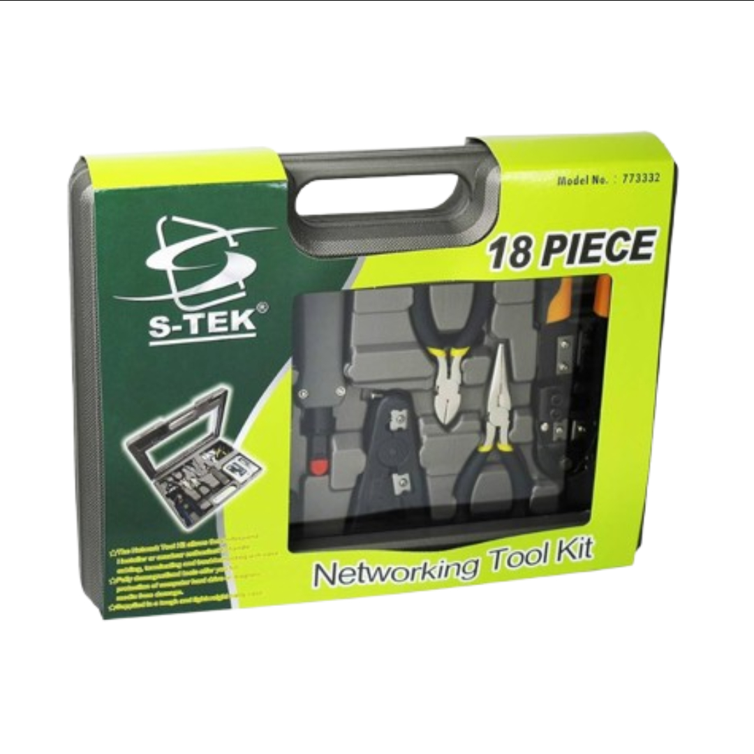 S-TEK 18 Pieces Networking Maintenance Kit.