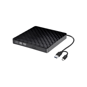 Heysenser Portable USB3.0 External DVDRW Drive (USB & Type-C)