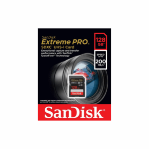 128GB Sandisk Extreem Pro SD Camera Card 200MBS