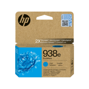 HP 938e EvoMore (XL) Cyan Ink Cartridge (High-Yield)