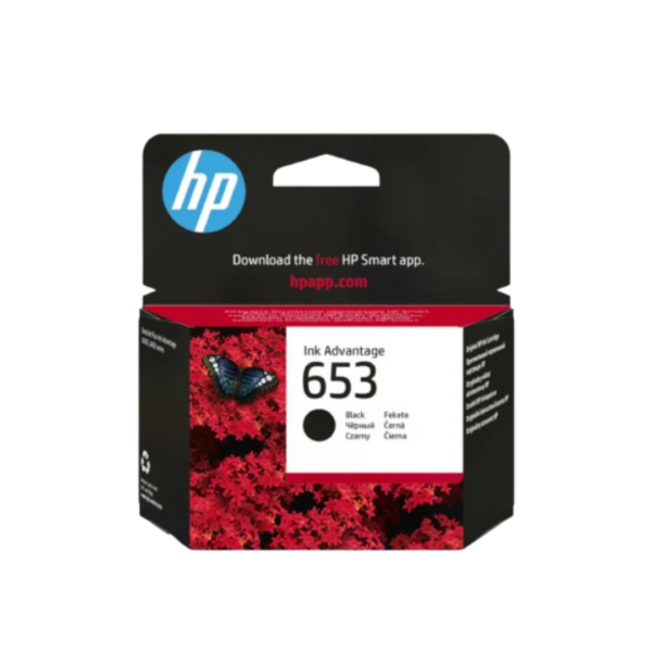 HP 653 Black Original Ink Advantage Cartridge